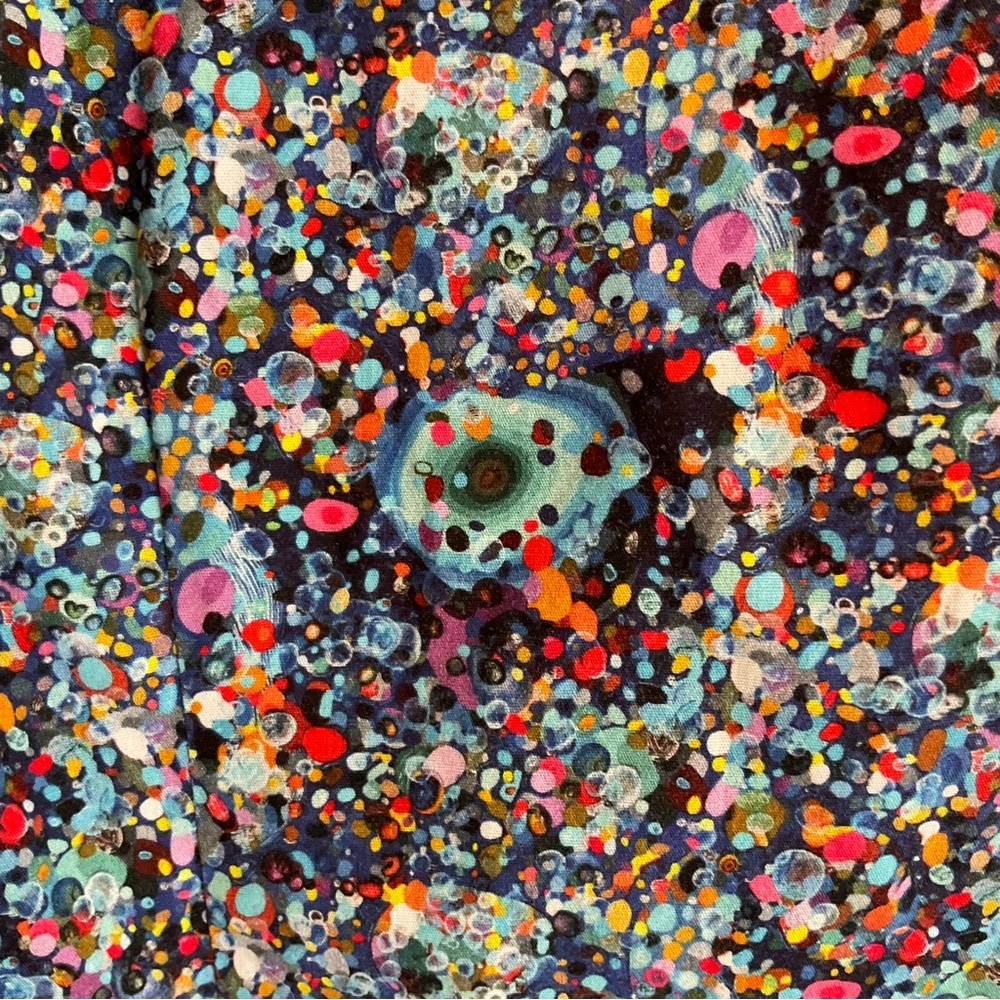 Signum Berlin 1926 Abstract Paint Splatter Modern Fit Wearable Art Button Up Med - Picture 16 of 16